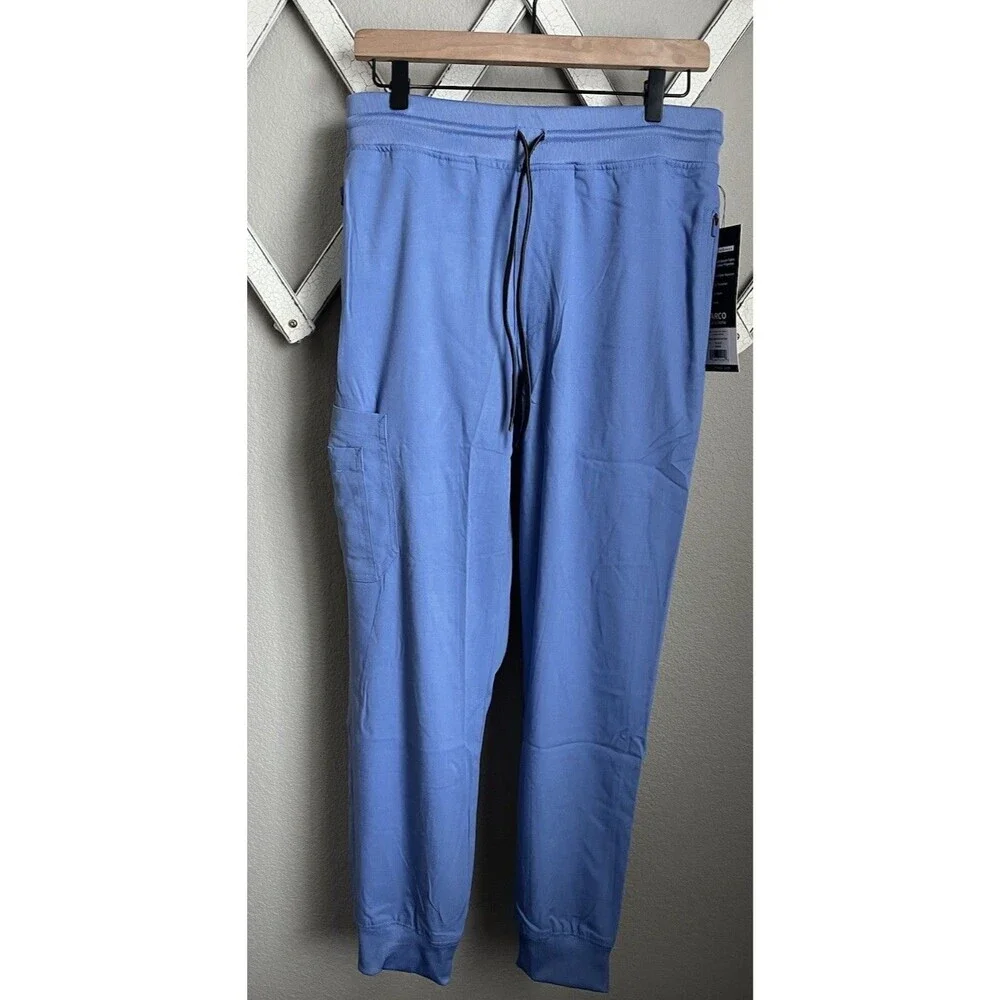 NWT! 2 Grey's Anatomy By Barco Men's M Murphy Jogger Scrub Pants Spandex Stretch